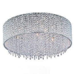 Crystal Flush Mount med 10 lys