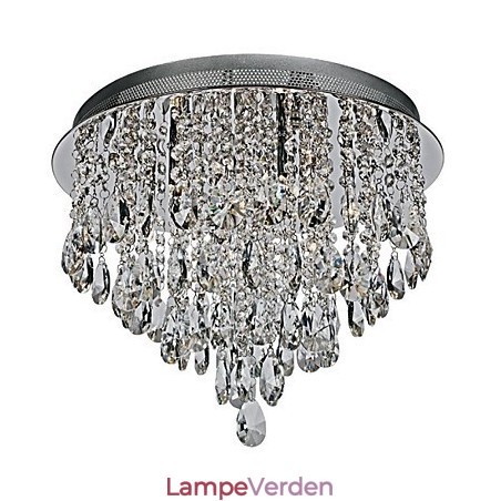 Moderne moderne krystal krom krystal flush Mount