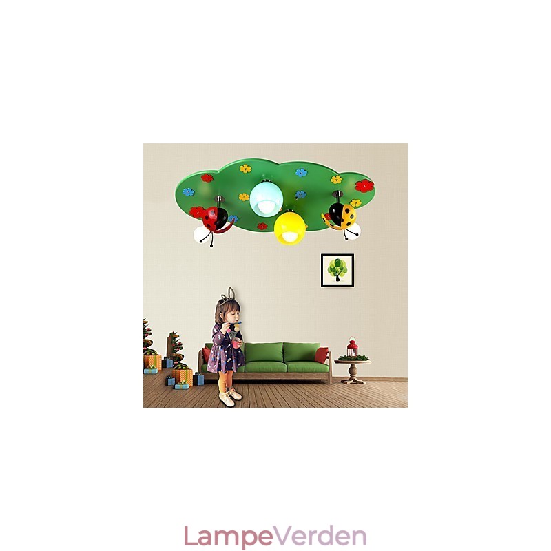 Flush Mount Modern Contemporary Wood Bamboo