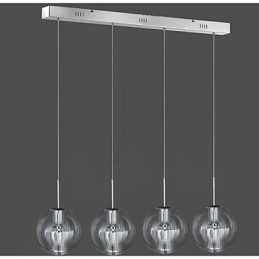 Moderne moderne traditionel klassisk krom metal pendellampe til børn 4 lys pendel