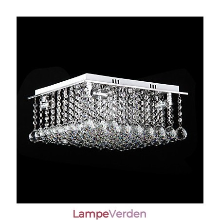 Moderne moderne krystal galvaniseret metal Flush Mount Moderne moderne krystal galvaniseret metal Flush Mount