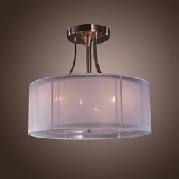 Moderne Akryl Flush Mount med 3 lys Cylinder Design