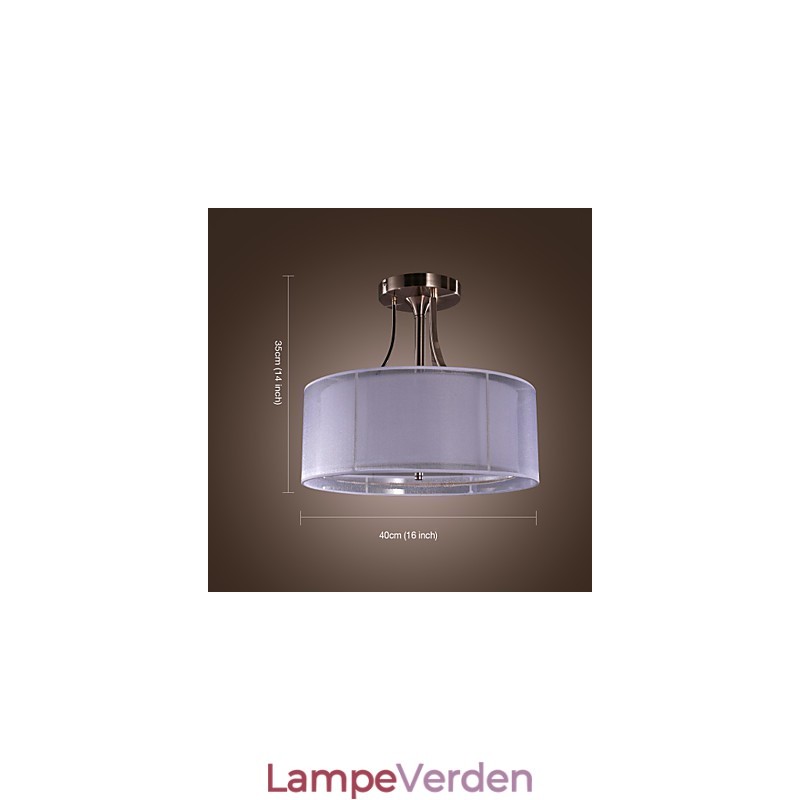 Moderne Akryl Flush Mount med 3 lys Cylinder Design