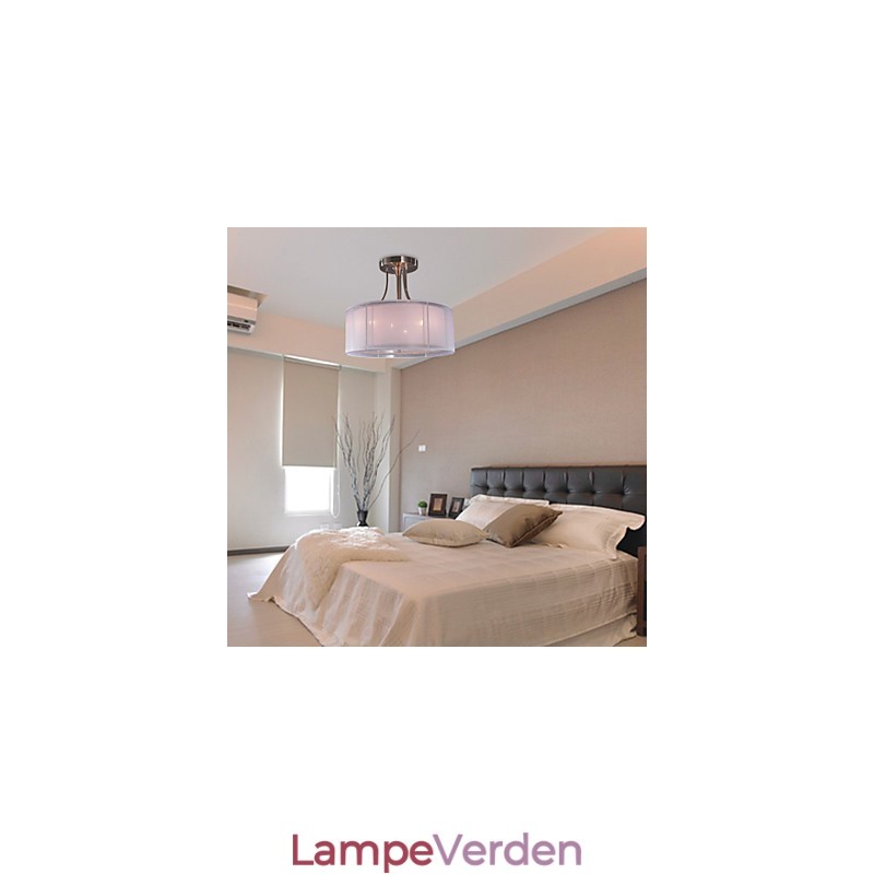 Moderne Akryl Flush Mount med 3 lys Cylinder Design