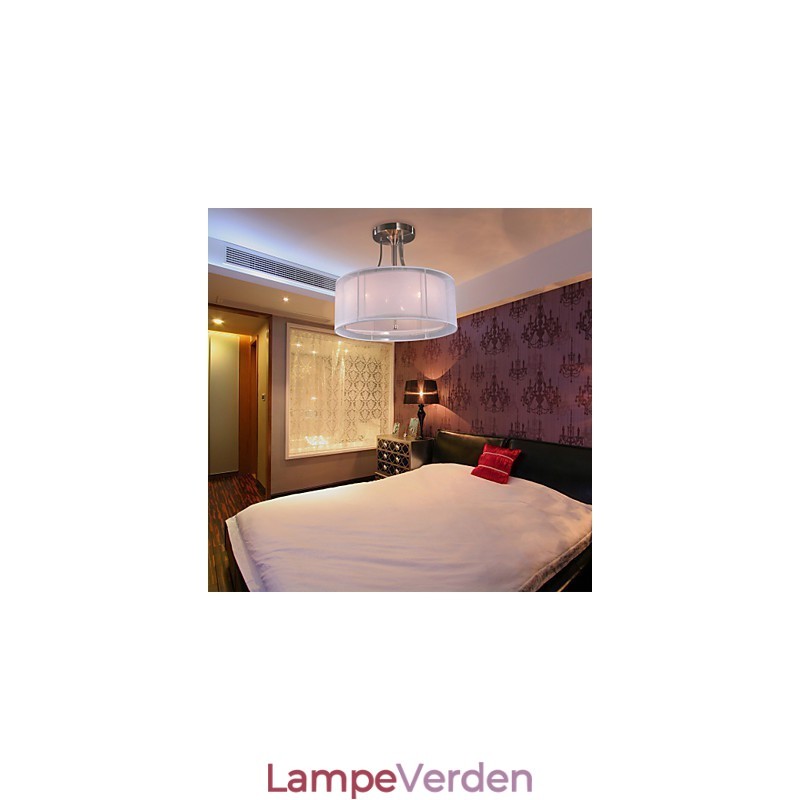 Moderne Akryl Flush Mount med 3 lys Cylinder Design