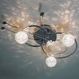 Moderne moderne galvaniseret flush Mount