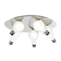 Moderne Flush Mount med 5 lys i runde (G4 pære base)
