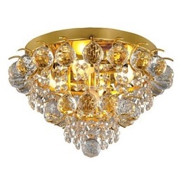 Moderne Crystal Flush Mount med 5 lys