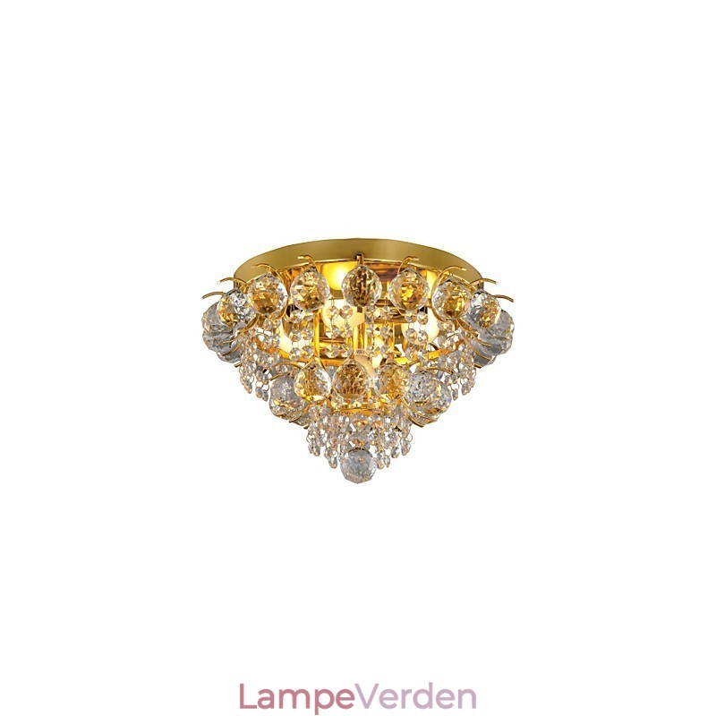 Moderne Crystal Flush Mount med 5 lys