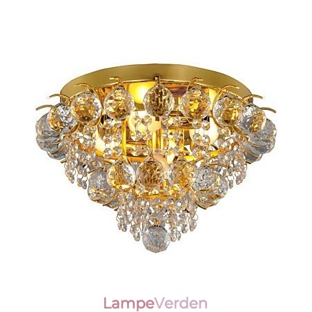 Moderne Crystal Flush Mount med 5 lys Moderne Crystal Flush Mount med 5 lys