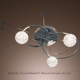 Moderne moderne galvaniseret flush Mount