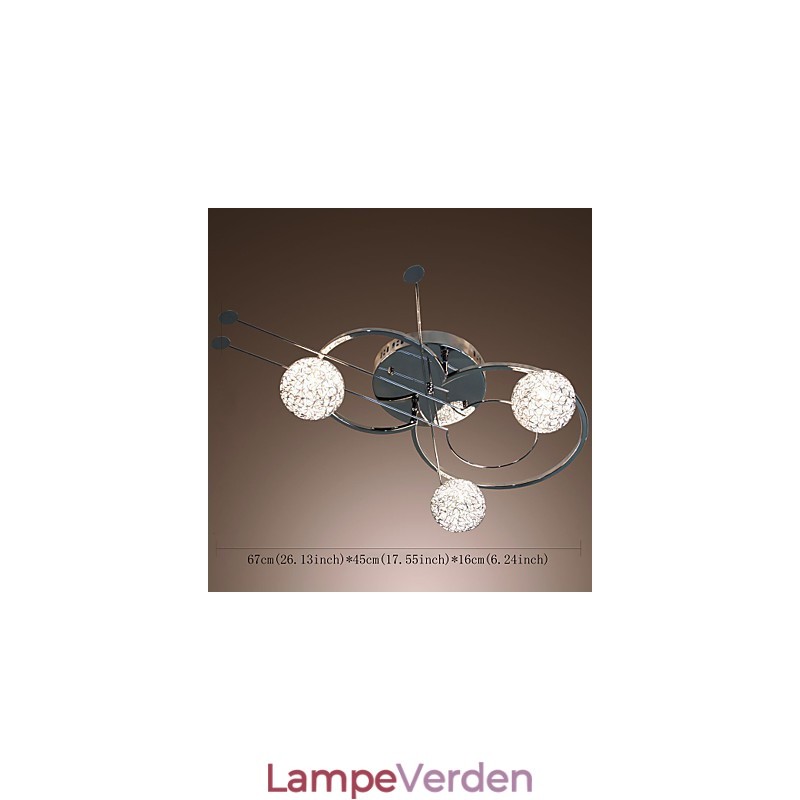 Moderne moderne galvaniseret flush Mount