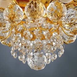 Moderne Crystal Flush Mount med 5 lys