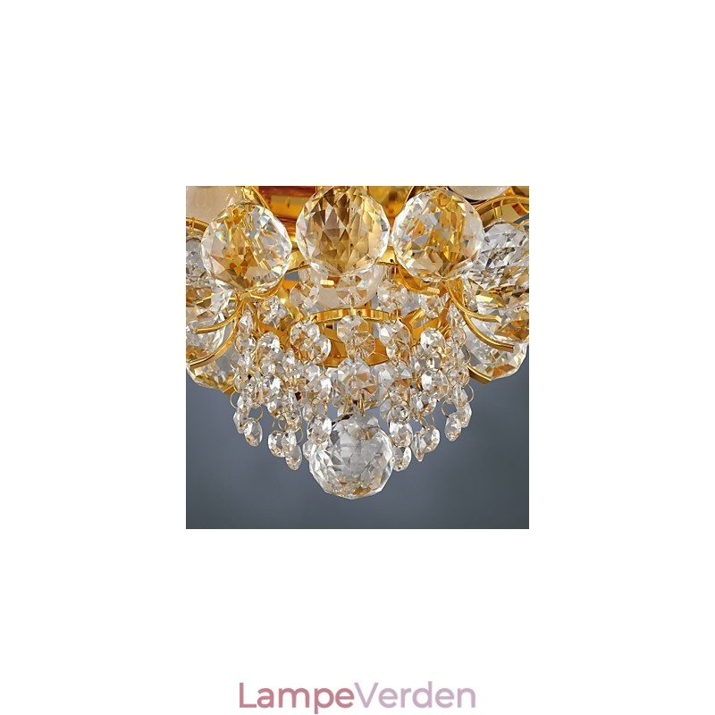 Moderne Crystal Flush Mount med 5 lys