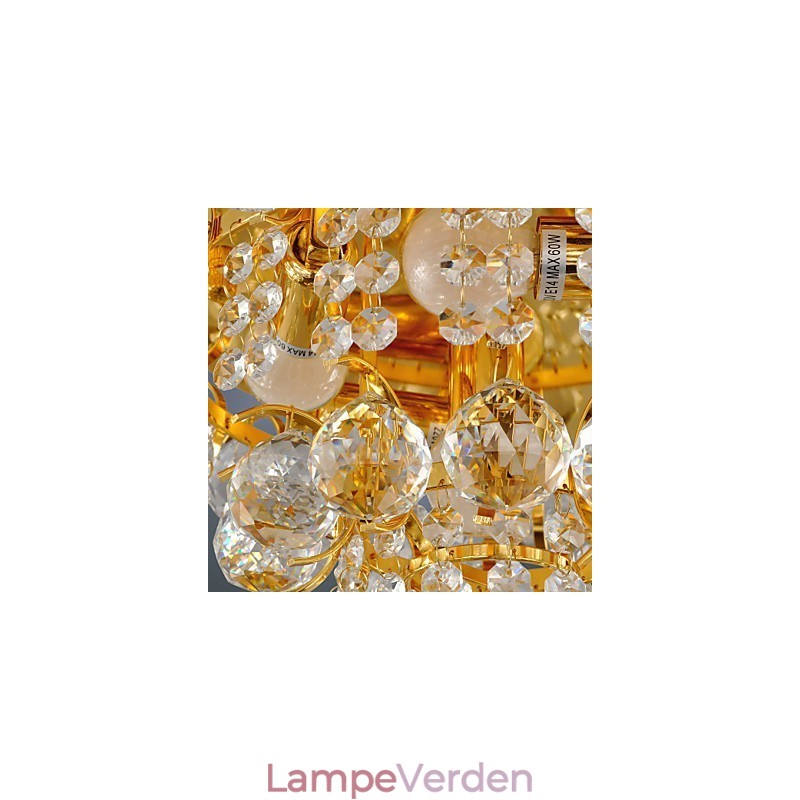 Moderne Crystal Flush Mount med 5 lys