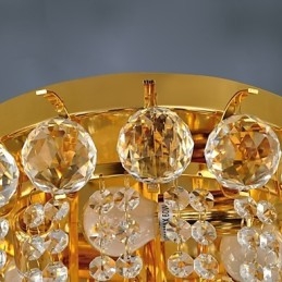 Moderne Crystal Flush Mount med 5 lys
