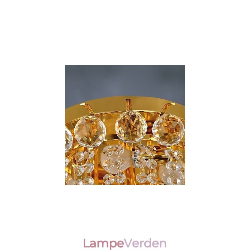 Moderne Crystal Flush Mount med 5 lys