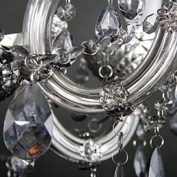 Moderne moderne Crystal Metal Flush Mount