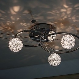 Moderne moderne galvaniseret flush Mount
