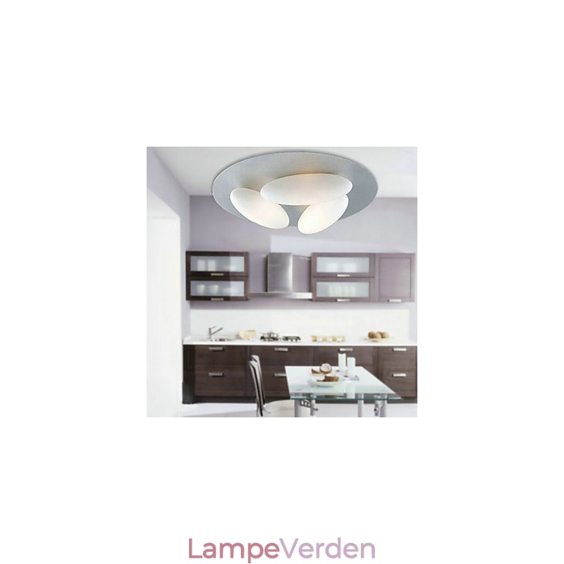 Naturinspireret minimalistisk loftslampe med 3 æg skærm