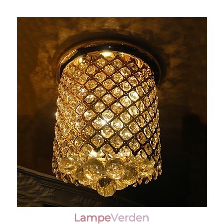 Crystal Modern Flush Mount Gold færdiggjort i spiralform