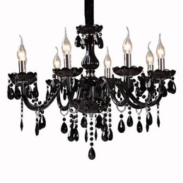 Moderne moderne krystal galvaniseret lysekrone