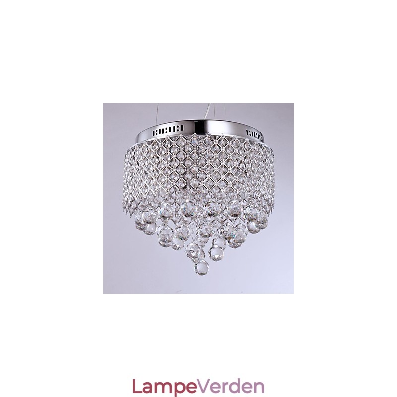 Moderne moderne krystal krom metal flush Mount