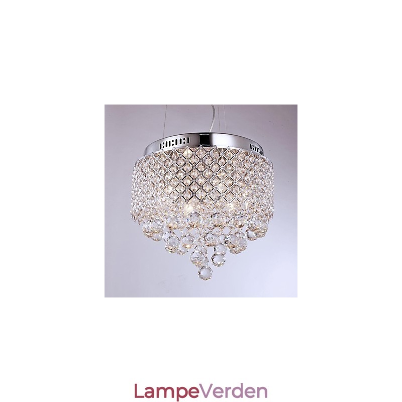Moderne moderne krystal krom metal flush Mount