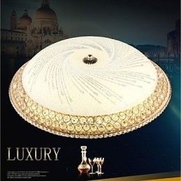 Moderne Luksus Krystal Lys Absorber Kuppel Lys SMD Dobbelt Farve Diameter 50CM