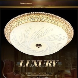 Moderne Luksus Krystal Lys Absorber Kuppel Lys SMD Dobbelt Farve Diameter 50CM