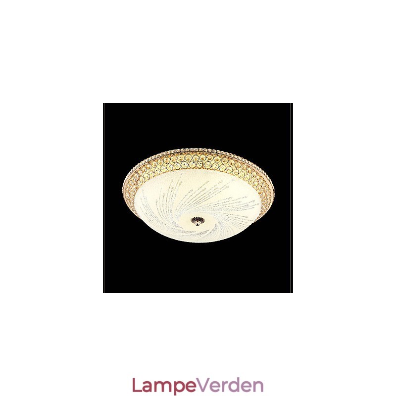 Moderne Luksus Krystal Lys Absorber Kuppel Lys SMD Dobbelt Farve Diameter 50CM