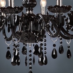 Moderne moderne krystal galvaniseret lysekrone