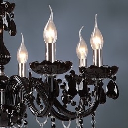 Moderne moderne krystal galvaniseret lysekrone