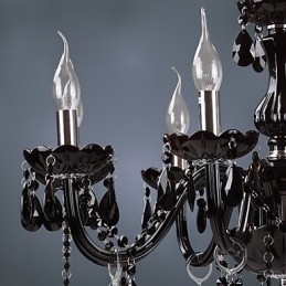 Moderne moderne krystal galvaniseret lysekrone