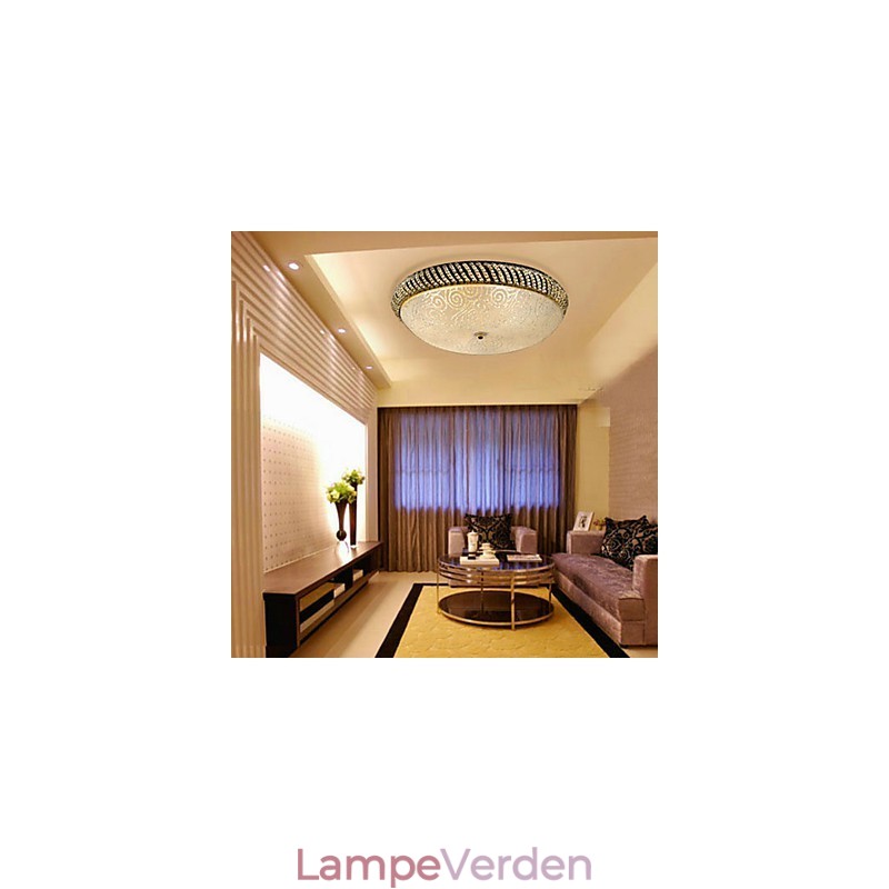 Flot loftslampe med 4 lys i gyldent
