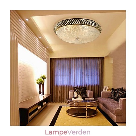 Flot loftslampe med 4 lys i gyldent Flot loftslampe med 4 lys i gyldent