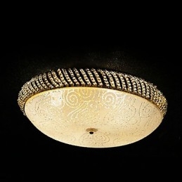 Flot loftslampe med 4 lys i gyldent