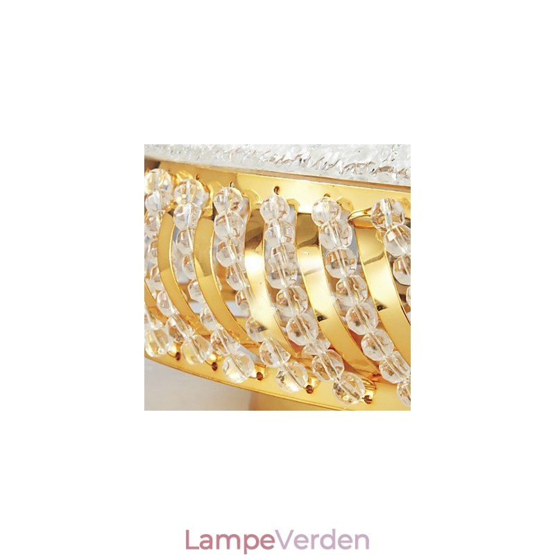 Flot loftslampe med 4 lys i gyldent