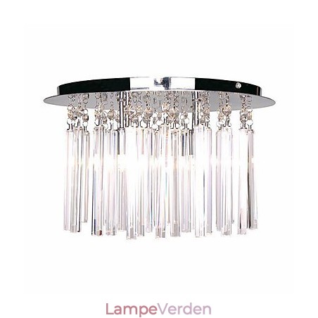 Moderne semi-flush montering i krystal med 4 lys (G9-pærebase) Moderne semi-flush montering i krystal med 4 lys (G9-pærebase)