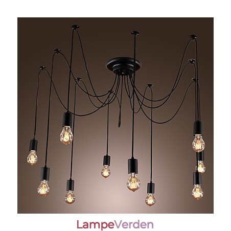 Lysekrone Vintage Design Pærer inkluderet Living 10 Lights Pendel Light Lysekrone Vintage Design Pærer inkluderet Living 10 Lights Pendel Light