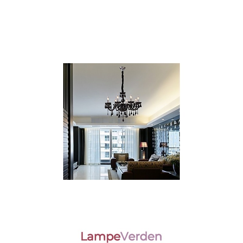 Moderne moderne krystal galvaniseret lysekrone