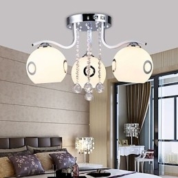 Flush Mount Crystal Moderne moderne glas