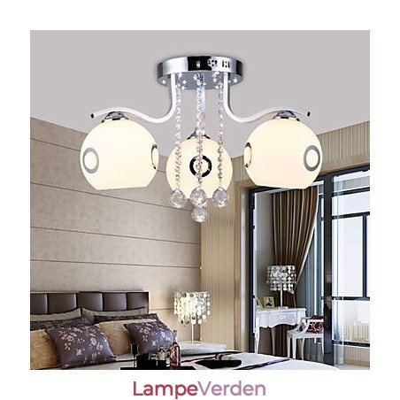 Flush Mount Crystal Moderne moderne glas Flush Mount Crystal Moderne moderne glas