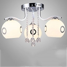 Flush Mount Crystal Moderne moderne glas