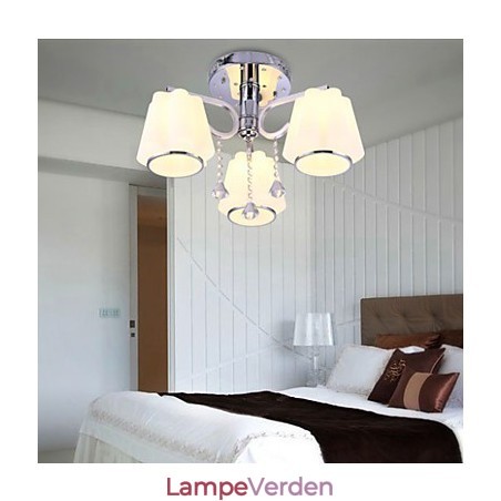Flush Mount Crystal Moderne moderne glas Flush Mount Crystal Moderne moderne glas
