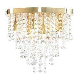 Moderne krystal semi-flush montering med 9 lys (G9 pære base)