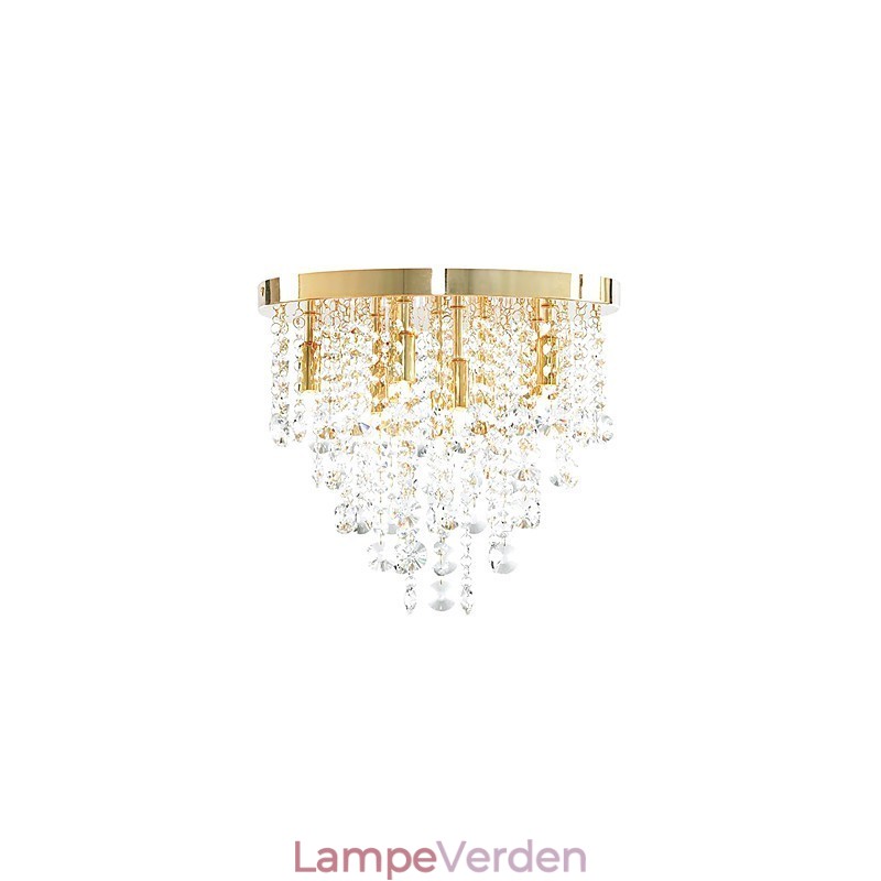 Moderne krystal semi-flush montering med 9 lys (G9 pære base)