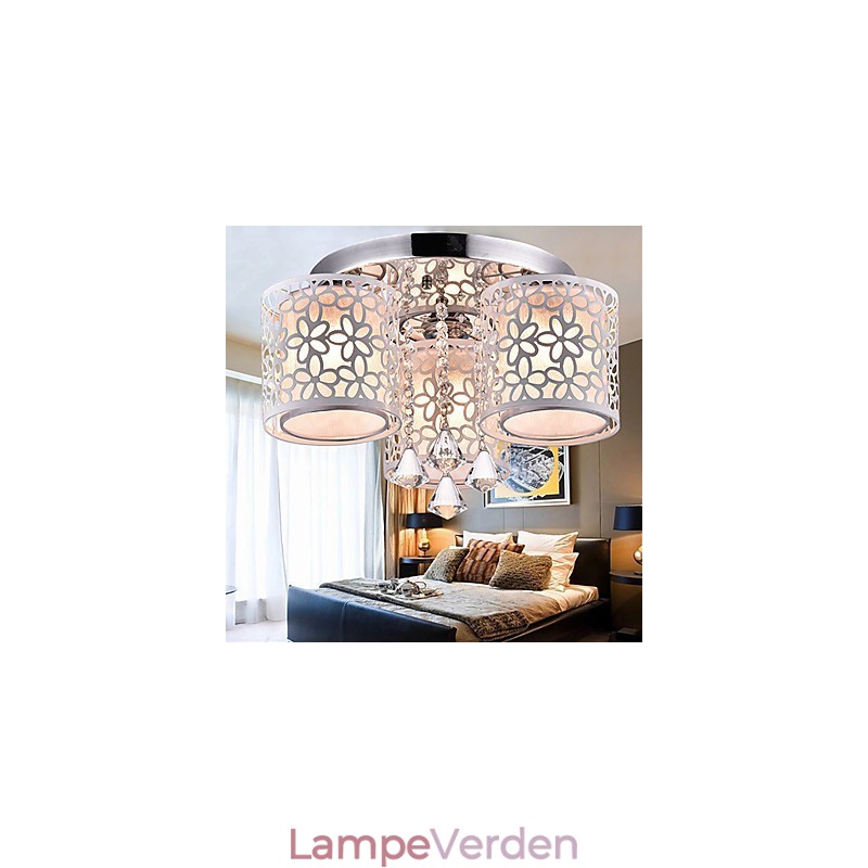 Flush Mount Crystal Modern Contemporary Metal