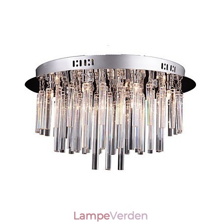 Moderne krystallysekrone med 12 lys Moderne krystallysekrone med 12 lys