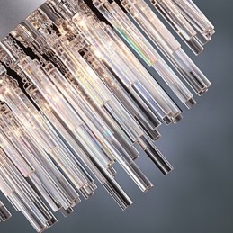 Moderne krystallysekrone med 12 lys
